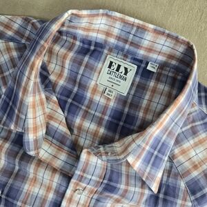 Ely Cattleman Men's Tall Western Plaid Long Sleeve‎ Shirt Cowboy 3XLT
